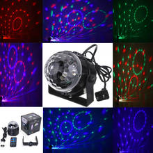 Mini RGB LED Crystal Magic Ball Stage Effect Lighting Lamp Party Disco Club DJ Bar Light Show + Remote Control 2024 - buy cheap