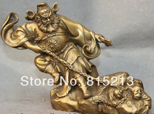 Bi00730 китайский латунный по феншуй Чжун Куй Чунцин Бог поймать демона дьявола статуя 2024 - купить недорого