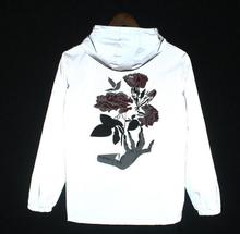 Jaqueta transpassada masculina de outono 3m, casaco corta-vento impermeável com flor de rosa e mão fantasma de marca, outono, 2020 2024 - compre barato