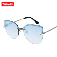 Yoovos 2021 Fashion Luxury Sunglasses Women Brand Designer Rimless Vintage Sun Glasses High Quality Gafas De Sol Mujer Shopping 2024 - buy cheap