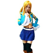 2017 New Fairy Tail Lucy Heartfilia manga Cosplay Costume Tailor made 2024 - buy cheap