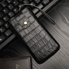 2020 Genuine Leather Pull Sleeve Pouch Bags Cover Real Cowhide Magnetic Phone Case For Huawei Mate 20 Mate20 Pro Crocodile Grain 2024 - buy cheap