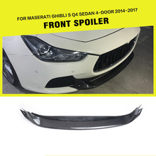 Carbon Fiber / FRP Front Bumper Lip Spoiler For Maserati Ghibli S Q4 Sedan 4-Door 2014 - 2017 Front Bumper Lip Apron Splitters 2024 - buy cheap