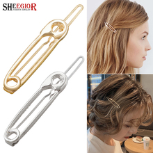 Gold Silver color Hair Pins Simple Pins Shape Hair Accessories Women Girl's Barrettes Fashion Lovely Wedding Bridal Hair Jewelry 2024 - buy cheap