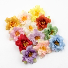 10pcs/lot 5cm Orchids Silk Artificial Flower Wedding Party Home Decor DIY Wreath Scrapbook Gift Box Craft Fake Flower 2024 - buy cheap