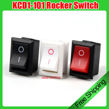 2 pcs KCD1-101 Rocker Switch 250 v 6A Dispensador Eletrônico de Pesagem Roqueiro Botão Interruptor de Alimentação 2pin 2024 - compre barato