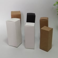 100pcs/lot- (30-40mm)  Blank Black kraft Paper Box DIY Lipstick Perfume Essential Oil Bottle Storage Boxe valve tubes 2024 - buy cheap