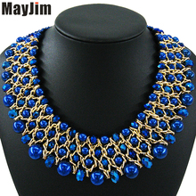 MayJim Statement Necklaces 2017 pearl jewelry vintage big crystal necklaces & pendants statement necklaces Women accessories 2024 - buy cheap