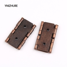 20pcs antique furniture Silk hinges jewelry box hinges retro jewelry Retro Style Double Acting Folding Screen Hinge Bronze Tone 2024 - buy cheap