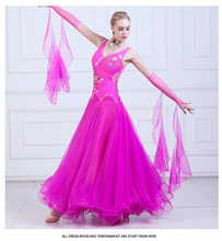 Salão de baile competição vestidos do sexo feminino dança valsa trajes meninas franja foxtrot flamenco feminino valsa terno D-0121 2024 - compre barato