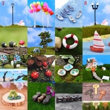 Mini faro agua puente figurillas miniatura artesanía Hada jardín Gnome musgo terrario regalo DIY adorno figura Decoración 2024 - compra barato