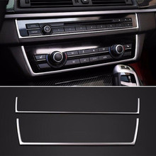 Stainless Steel Central CD Panel Decorative Trim For BMW 5 series F10 2011-2017 2024 - buy cheap