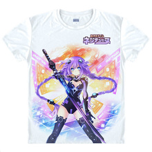 Camiseta de Juego de Neptuno Super Dimensional para hombres, camisa de Anime japonés de animación famosa, novedad de verano, Cosplay, coolprint 2024 - compra barato