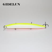 wholesale price multi colors fishing lure swim bard bait 14cm 20g treble hook minnow lure fishing wobbler lure 15pcs/lot 2024 - buy cheap