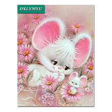 Diamond Embroidery animal Home Decor 5D Diamond Painting Cross Stitch Full Square Cute mouse Picture Rhinestones Mosaic Sale DIY 2024 - buy cheap