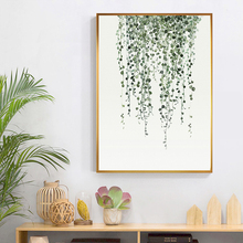 Nordic Style Green Leaf Cactus Decoration Plant Canvas Painting Wall Art for Living Room Bedroom Tableaux Salon Big Print Poster 2024 - buy cheap