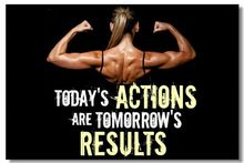 Workout Quotes Motivational Inspiration Muscle  SILK POSTER Decorative Wall painting 24x36inch 2024 - buy cheap