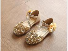 Sandalias con cuentas para niñas, zapatos de piel sintética con flores, a la moda, talla 27-36 2024 - compra barato