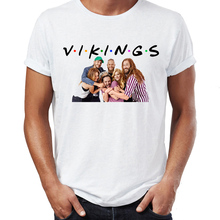 Men's T Shirt Vikings Friends Funny Mashup Badass Tee 2024 - buy cheap