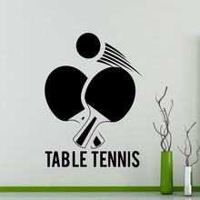 Table Tennis Logo Wall Sticker Sports Ping Pong Vinyl Decal Home Interior Decoration Waterproof High Quality Mural G526 2024 - buy cheap