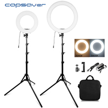 capsaver 14" 18" Ring Light Makeup Lamp Bi-color 3200K-5500K CRI90 Ringlight Annular Lamp for Video Photography YouTube Photo 2024 - buy cheap
