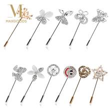 2019 Large Vintage Female Pins and Brooches for Women Collar Lapel Pins Badge Flower Rhinestone Brooch Jewelry 2024 - buy cheap