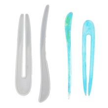 Hairpin DIY Silicone Mold Making Hair Stick Mould Jewelry Pendant Resin Craft 2024 - buy cheap