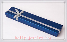 Caja de joyería de alta calidad, 24 unids/lote, caja de papel azul oscuro para pulsera, collar, embalaje de joyería, Cajas de Regalo 2024 - compra barato