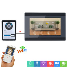 Timbre de puerta con vídeo y Wifi, sistema de intercomunicación con IR-CUT, HD, 1000TVL, visión nocturna, 7 pulgadas, nuevo 2024 - compra barato