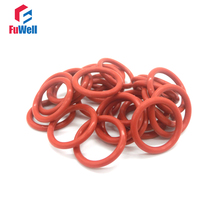 10pcs Red VMQ O Ring Seal 2.4mm CS 70mm-150mm OD O-ring Sealing Gasket Good Elasticity Silicon O Type Ring Seals Gasket 2024 - buy cheap