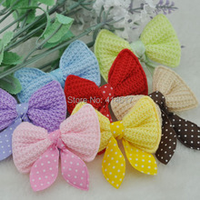 30x Padded Flower Ribbon bows wedding/appliqeus lots mix A0191-8 2024 - buy cheap