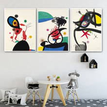 Joan Miro L'eunuque Imperial Abstrato Arte Da Parede Da Lona Poster Cópia Da Lona Pintura Imagem Decorativa para Sala de estar Decoração de Casa 2024 - compre barato