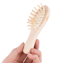 Pente de cabelo de madeira antiestático, escova de massagem pente 12*4cm j21 para cuidados com cabelo 2024 - compre barato