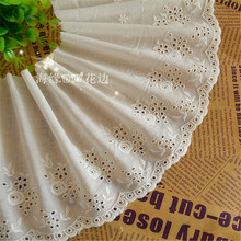 5Yard/Lot  Diy lace trim cotton cloth embroidery lace fabric ethnic clothing dress accessories width 18cm 2024 - buy cheap