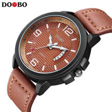 NEW DOOBO Casual mens watches top brand luxury Leather Men Military Wrist Watch Men Sports Quartz-Watch Relogio Masculino Saat 2024 - buy cheap
