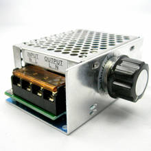 Regulador de tensão scr 4000w, 220v, ajustar a velocidade do motor, regulador de dimmer termostato 2024 - compre barato