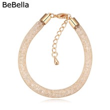 BeBella gold color plated wrap bracelet fill with shiny crystals from Czech for women  gift fashion jewelry in 2 colors 2024 - buy cheap