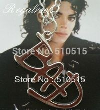 Regalrock Michael Jackson BAD Necklace Rock Roll Everlasting Classic MJ Pendant Jewelry Hot Charm Punk 2024 - buy cheap