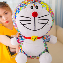 Novo dos desenhos animados crianças miúdo brinquedo de pelúcia para o presente de aniversário de natal doraemon robô gato 2024 - compre barato