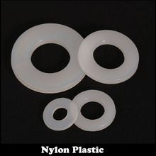 Junta de anillo liso de plástico de nailon blanco, arandela plana dura aislante, M10 M20 M10 M10 * 25*2 M10x25x2 M20 * 36*3 M20x36x3 DIN34815 2024 - compra barato
