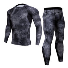 Fashion Long Sleeves Men's T-shirts 3D Prints Tight Skin Compression Shirts for Men MMA Rashguard Male Body Building Top Fitness 2024 - buy cheap