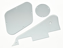 Серебряное зеркало пигард LP и задняя пластина переключатель полости крышки подходит для Gibson LP 2024 - купить недорого