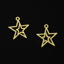 133 pcs Antique Bronze Plated star pentagram Charms for Jewelry Making DIY Handmade Pendants 23*20mm 2024 - buy cheap