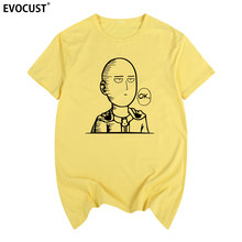 Un golpe hombre bien camiseta ANIME de algodón de los hombres T camisa de las mujeres TEE de moda 2024 - compra barato