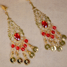 Dance Wear Bollywood Jewelry for Dance Earrings Gold Indian Jewelry Accessories 2024 - buy cheap