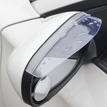 Car styling, Rear View Mirror Cover Rain Shield Visor For VW Polo Passat CC Golf Jetta Tiguan CrossFox Plus Eos Scirocco 2024 - buy cheap