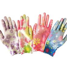 1 Pair Fashion Printed Glove Nylon PU Gloves Gardening Gloves Women Non-slip Housework Cleaning Gloves 2024 - buy cheap