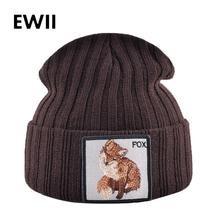 Gorro de malha de inverno chapéu homens chapéus de inverno para homens animais adultos cap skullies gorros tampas de moda feminina quente bonnet femme hiv 2024 - compre barato