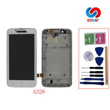 4.5 Inch 100% tested LCD Display For Lenovo A328 Phone LCD Touch Panel Screen Digitizer Assembly with Frame Replace Repair Parts 2024 - buy cheap