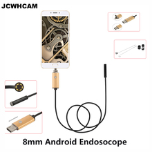 Jcwhcam-câmera endoscópica 8mm, hd 720p, 960p, 2mp, 2m, 5m, 10m, 1m, usb, com android, à prova d'água, ip68, tubo de inspeção 2024 - compre barato